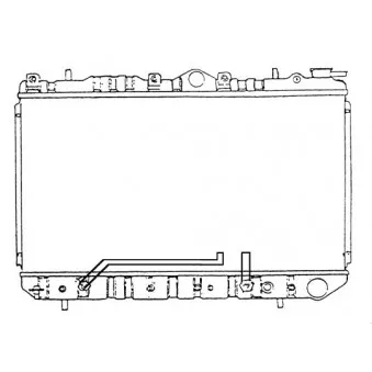 Radiateur, refroidissement du moteur NRF 514133