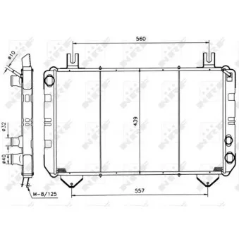 Radiateur, refroidissement du moteur NRF 517367