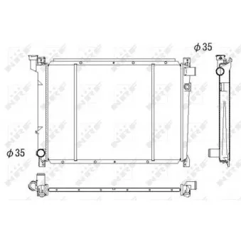 Radiateur, refroidissement du moteur NRF 52050
