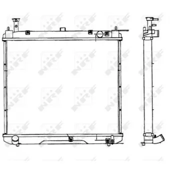 Radiateur, refroidissement du moteur NRF 52079