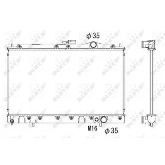 Radiateur, refroidissement du moteur NRF 526552