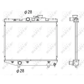 Radiateur, refroidissement du moteur NRF 526709