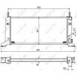 Radiateur, refroidissement du moteur NRF 529500 - Visuel 1