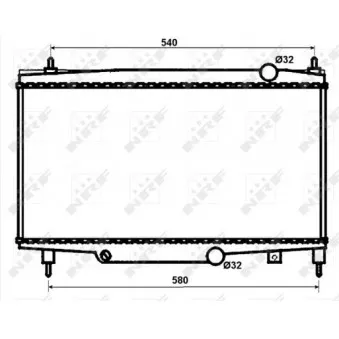 Radiateur, refroidissement du moteur NRF 53081