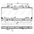 Radiateur, refroidissement du moteur NRF 53224 - Visuel 1