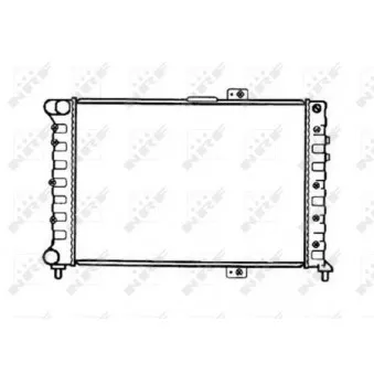 Radiateur, refroidissement du moteur NRF 53241