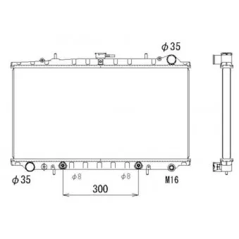 Radiateur, refroidissement du moteur NRF 53311