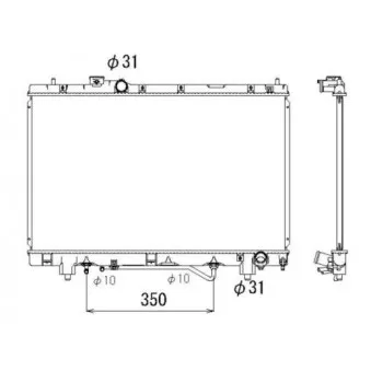 Radiateur, refroidissement du moteur NRF 53318