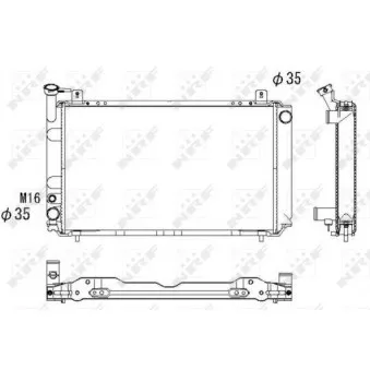 Radiateur, refroidissement du moteur NRF 53327