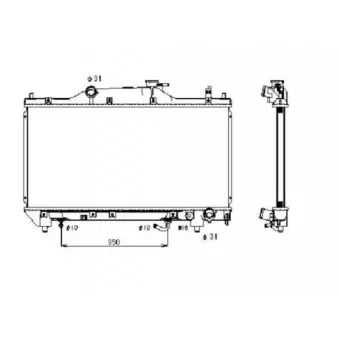 Radiateur, refroidissement du moteur NRF 53379