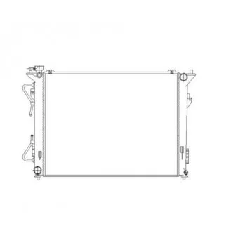 Radiateur, refroidissement du moteur NRF 53494