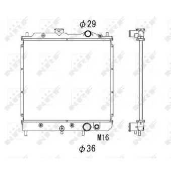 Radiateur, refroidissement du moteur NRF