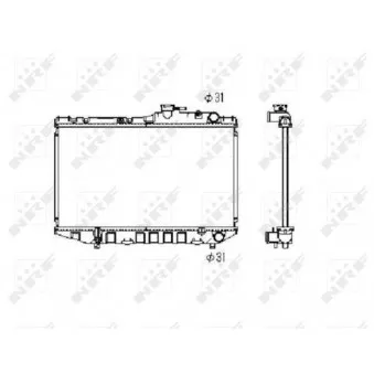 Radiateur, refroidissement du moteur NRF