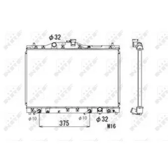 Radiateur, refroidissement du moteur NRF 53675