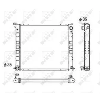 Radiateur, refroidissement du moteur NRF 53692