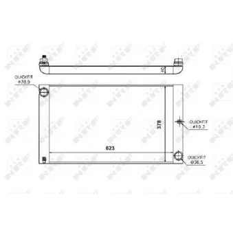Radiateur, refroidissement du moteur NRF 53727