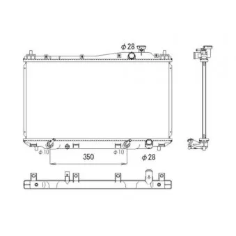 Radiateur, refroidissement du moteur NRF 53749
