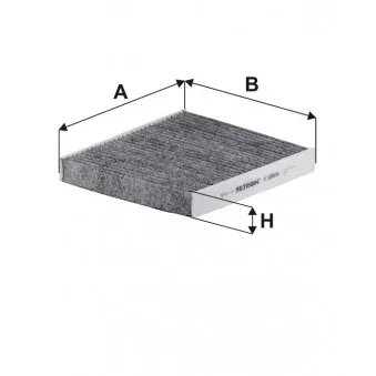 Filtre, air de l'habitacle FILTRON K 1060A