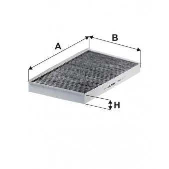 Filtre, air de l'habitacle FILTRON K 1188A