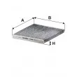 Filtre, air de l'habitacle FILTRON K 1261A - Visuel 1