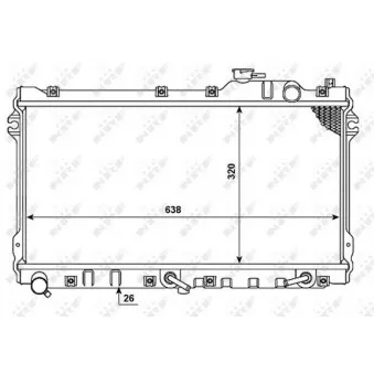 Radiateur, refroidissement du moteur NRF 53976