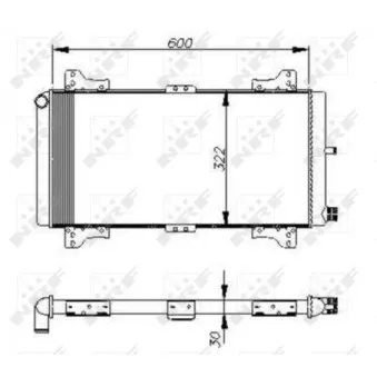 Radiateur, refroidissement du moteur NRF 54611