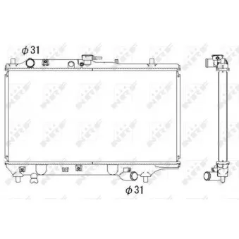 Radiateur, refroidissement du moteur NRF 546502