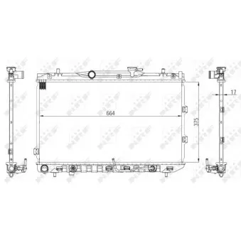 Radiateur, refroidissement du moteur NRF 56060