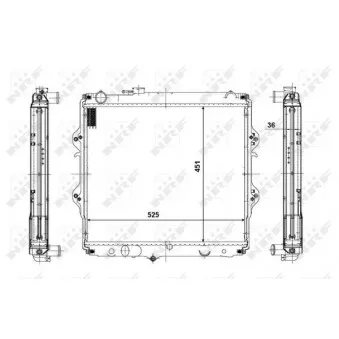 Radiateur, refroidissement du moteur NRF 56116