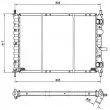 Radiateur, refroidissement du moteur NRF 58190 - Visuel 1