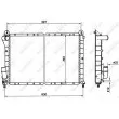 Radiateur, refroidissement du moteur NRF 58241 - Visuel 1