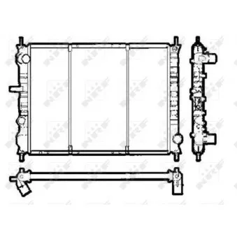 Radiateur, refroidissement du moteur NRF 58295