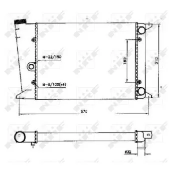 Radiateur, refroidissement du moteur NRF