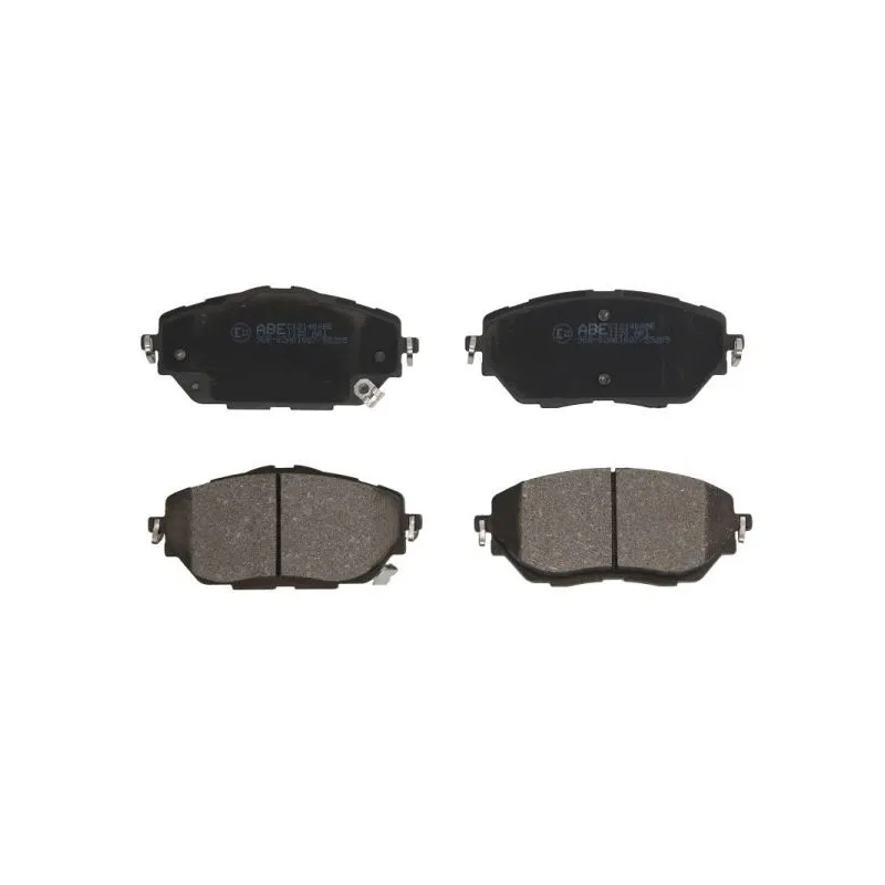 Jeu de 4 plaquettes de frein avant ABE C12140ABE