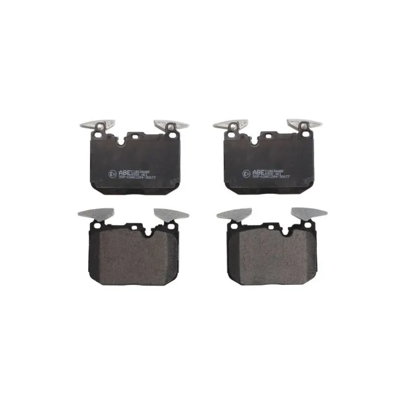 Jeu de 4 plaquettes de frein avant ABE C1B034ABE