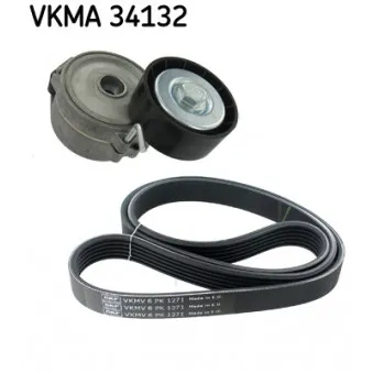 Jeu de courroies trapézoïdales à nervures SKF VKMA 34132
