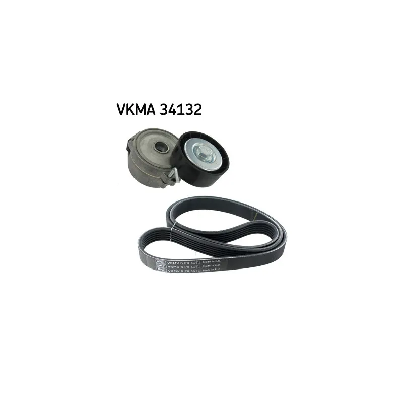 Jeu de courroies trapézoïdales à nervures SKF VKMA 34132