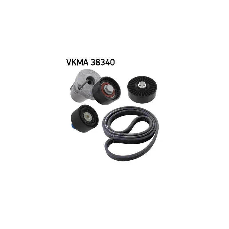 Jeu de courroies trapézoïdales à nervures SKF VKMA 38340