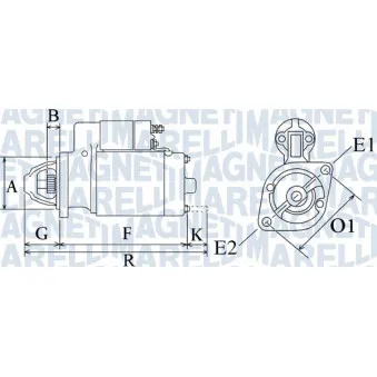 Démarreur MAGNETI MARELLI 063720162010