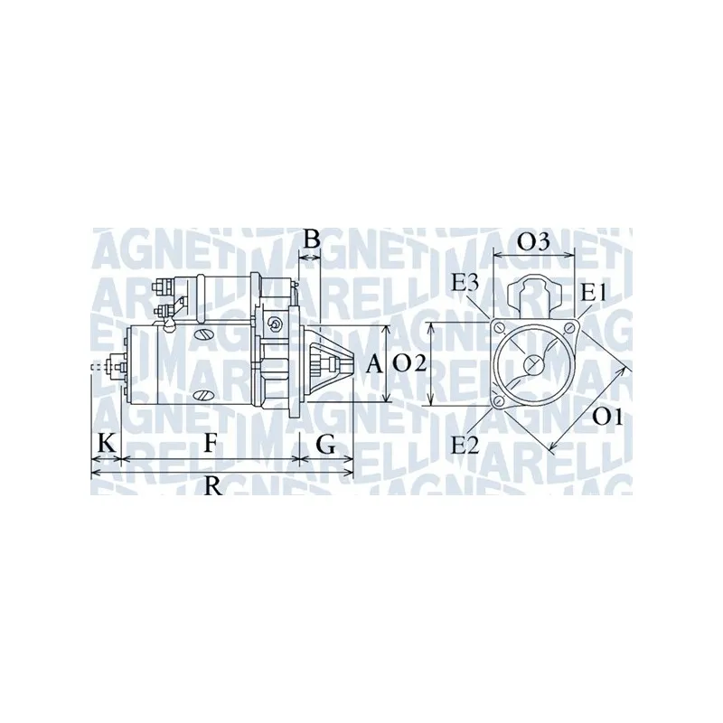 Démarreur MAGNETI MARELLI 063720325010