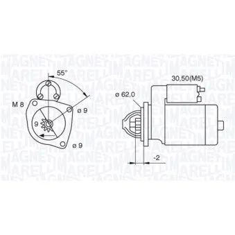 Démarreur MAGNETI MARELLI 063720390010
