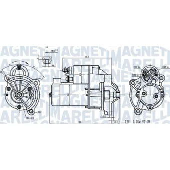 Démarreur MAGNETI MARELLI 063720581010