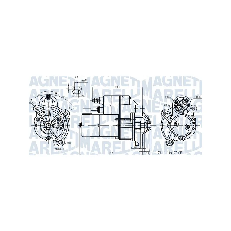 Démarreur MAGNETI MARELLI 063720581010