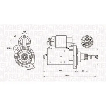 Démarreur MAGNETI MARELLI 063720619010