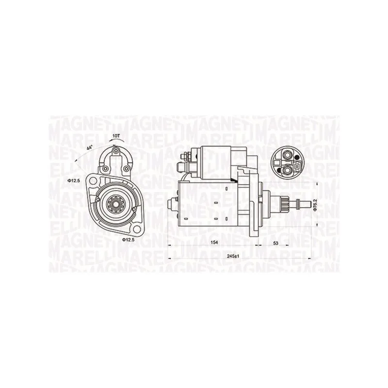 Démarreur MAGNETI MARELLI 063720619010