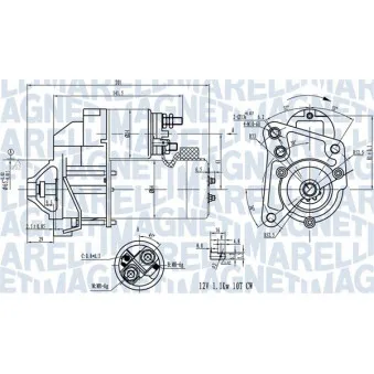 Démarreur MAGNETI MARELLI 063720681010