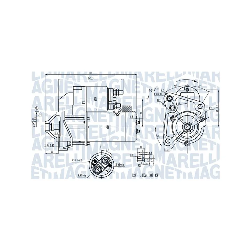 Démarreur MAGNETI MARELLI 063720681010