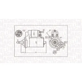 Démarreur MAGNETI MARELLI 063720713010