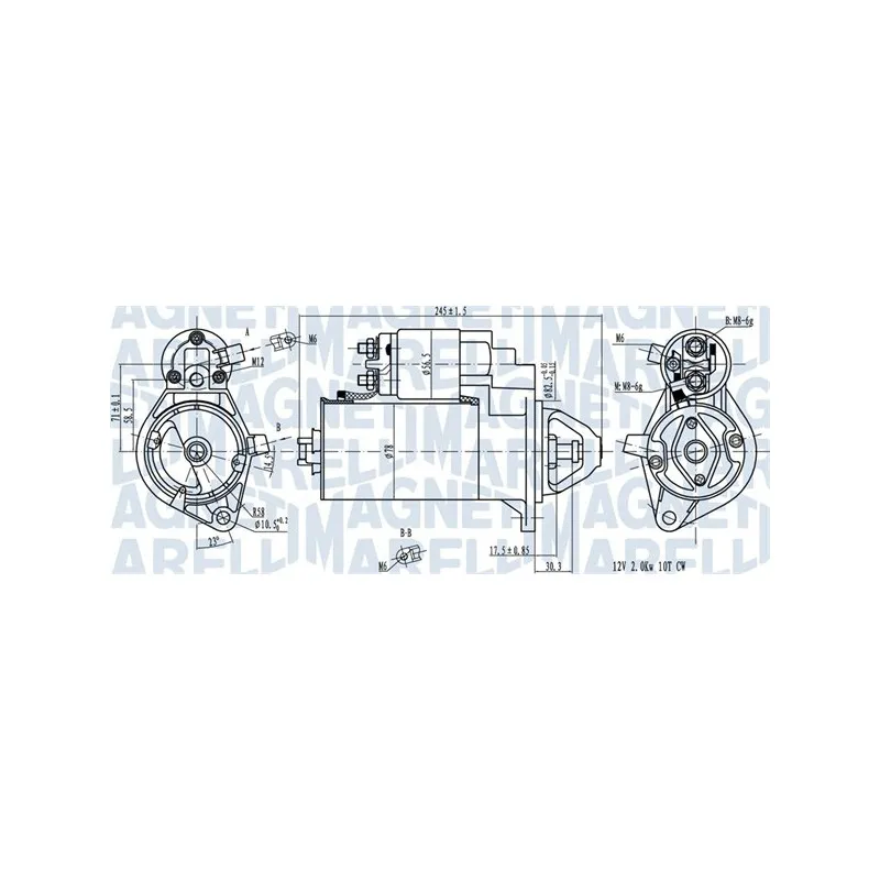 Démarreur MAGNETI MARELLI 063720976010