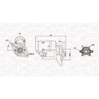 Démarreur MAGNETI MARELLI 063721089010